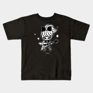 Rock Girl Black Kids T-Shirt